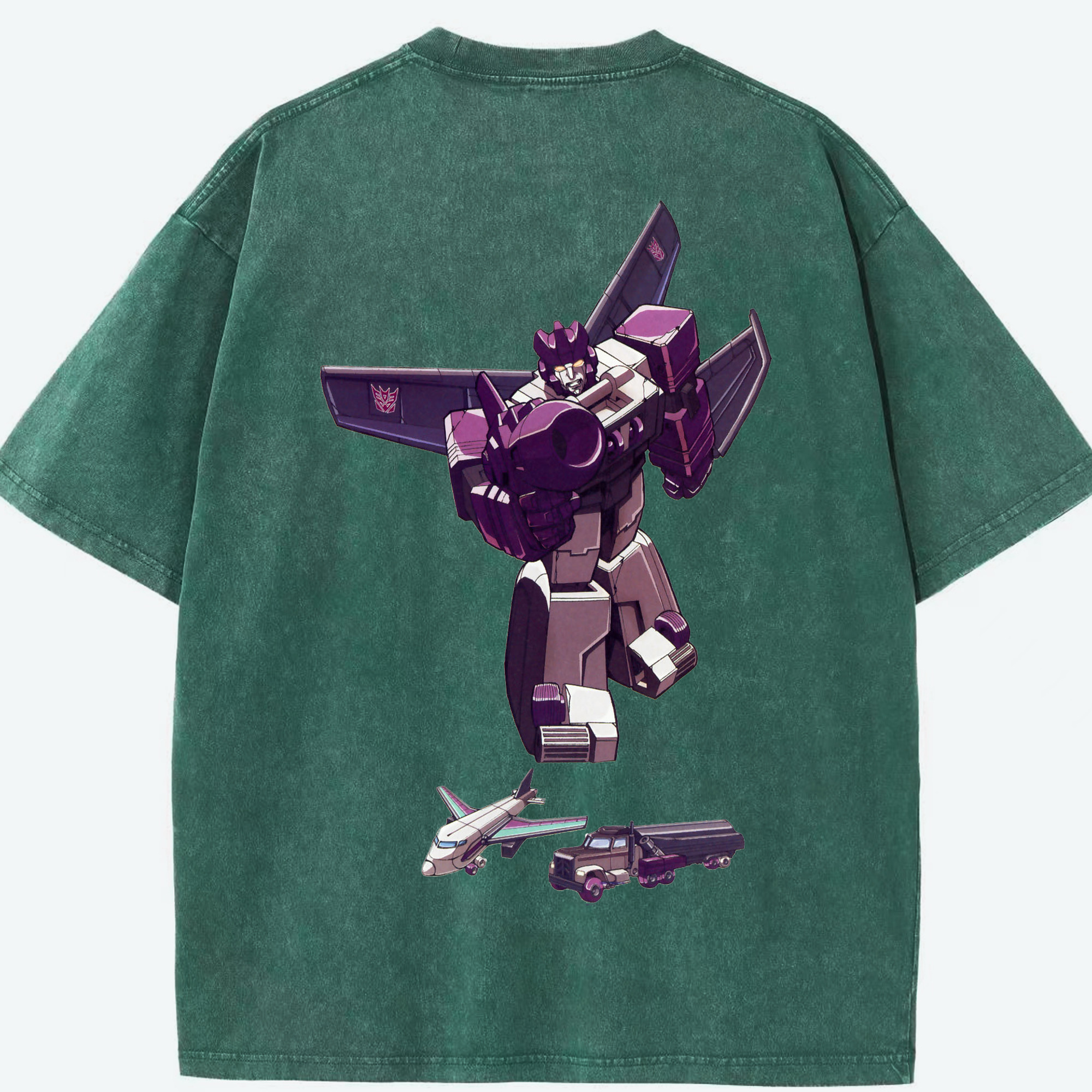 （画像用）  綿100% ヴィンテージ風 半袖Tシャツ（背面プリント）